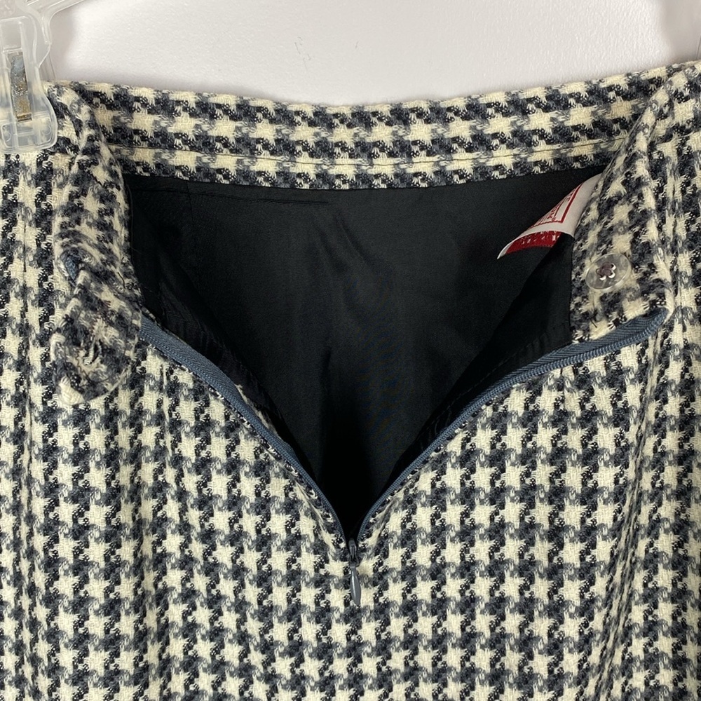 Pendleton 100% Virgin Wool Houndstooth Pencil Ski… - image 6
